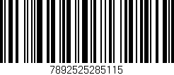 Código de barras (EAN, GTIN, SKU, ISBN): '7892525285115'