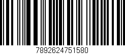 Código de barras (EAN, GTIN, SKU, ISBN): '7892624751580'