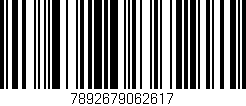 Código de barras (EAN, GTIN, SKU, ISBN): '7892679062617'