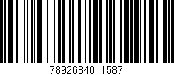 Código de barras (EAN, GTIN, SKU, ISBN): '7892684011587'