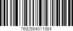 Código de barras (EAN, GTIN, SKU, ISBN): '7892684011884'