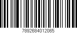 Código de barras (EAN, GTIN, SKU, ISBN): '7892684012065'