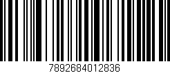 Código de barras (EAN, GTIN, SKU, ISBN): '7892684012836'