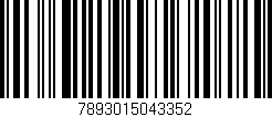 Código de barras (EAN, GTIN, SKU, ISBN): '7893015043352'