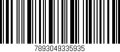 Código de barras (EAN, GTIN, SKU, ISBN): '7893049335935'
