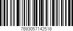 Código de barras (EAN, GTIN, SKU, ISBN): '7893057142518'