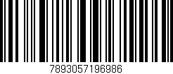 Código de barras (EAN, GTIN, SKU, ISBN): '7893057196986'