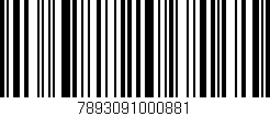 Código de barras (EAN, GTIN, SKU, ISBN): '7893091000881'