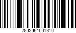 Código de barras (EAN, GTIN, SKU, ISBN): '7893091001819'