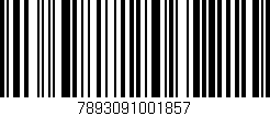 Código de barras (EAN, GTIN, SKU, ISBN): '7893091001857'