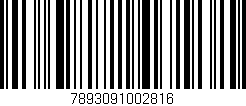 Código de barras (EAN, GTIN, SKU, ISBN): '7893091002816'