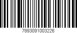 Código de barras (EAN, GTIN, SKU, ISBN): '7893091003226'
