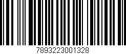 Código de barras (EAN, GTIN, SKU, ISBN): '7893223001328'