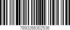 Código de barras (EAN, GTIN, SKU, ISBN): '7893266302536'