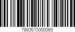 Código de barras (EAN, GTIN, SKU, ISBN): '7893572000065'