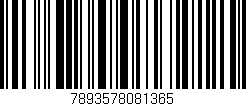 Código de barras (EAN, GTIN, SKU, ISBN): '7893578081365'
