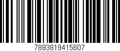 Código de barras (EAN, GTIN, SKU, ISBN): '7893819415607'