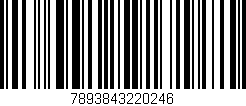 Código de barras (EAN, GTIN, SKU, ISBN): '7893843220246'