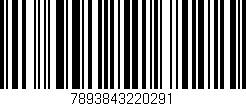Código de barras (EAN, GTIN, SKU, ISBN): '7893843220291'