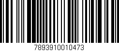 Código de barras (EAN, GTIN, SKU, ISBN): '7893910010473'