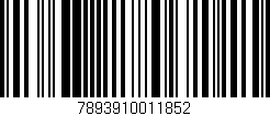 Código de barras (EAN, GTIN, SKU, ISBN): '7893910011852'
