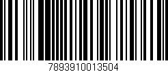 Código de barras (EAN, GTIN, SKU, ISBN): '7893910013504'