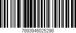Código de barras (EAN, GTIN, SKU, ISBN): '7893946025298'