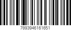 Código de barras (EAN, GTIN, SKU, ISBN): '7893946161651'