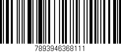 Código de barras (EAN, GTIN, SKU, ISBN): '7893946368111'
