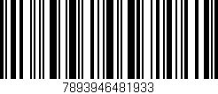 Código de barras (EAN, GTIN, SKU, ISBN): '7893946481933'