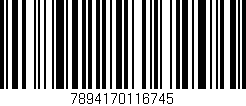 Código de barras (EAN, GTIN, SKU, ISBN): '7894170116745'