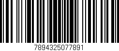 Código de barras (EAN, GTIN, SKU, ISBN): '7894325077891'