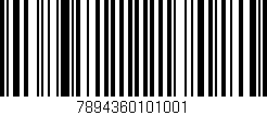 Código de barras (EAN, GTIN, SKU, ISBN): '7894360101001'
