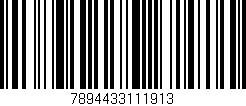 Código de barras (EAN, GTIN, SKU, ISBN): '7894433111913'