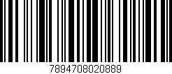 Código de barras (EAN, GTIN, SKU, ISBN): '7894708020889'
