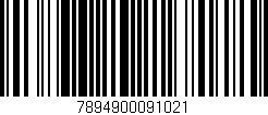 Código de barras (EAN, GTIN, SKU, ISBN): '7894900091021'