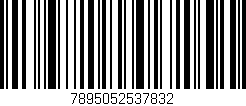 Código de barras (EAN, GTIN, SKU, ISBN): '7895052537832'