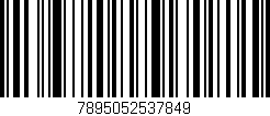 Código de barras (EAN, GTIN, SKU, ISBN): '7895052537849'