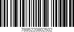 Código de barras (EAN, GTIN, SKU, ISBN): '7895220802502'
