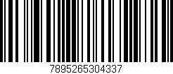 Código de barras (EAN, GTIN, SKU, ISBN): '7895265304337'