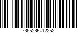 Código de barras (EAN, GTIN, SKU, ISBN): '7895265412353'
