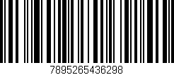 Código de barras (EAN, GTIN, SKU, ISBN): '7895265436298'