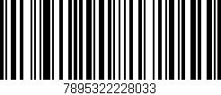 Código de barras (EAN, GTIN, SKU, ISBN): '7895322228033'