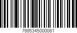 Código de barras (EAN, GTIN, SKU, ISBN): '7895345000081'