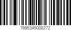 Código de barras (EAN, GTIN, SKU, ISBN): '7895345000272'