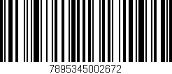 Código de barras (EAN, GTIN, SKU, ISBN): '7895345002672'