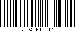 Código de barras (EAN, GTIN, SKU, ISBN): '7895345004317'