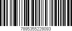 Código de barras (EAN, GTIN, SKU, ISBN): '7895355228093'