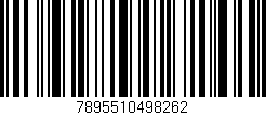 Código de barras (EAN, GTIN, SKU, ISBN): '7895510498262'