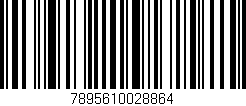 Código de barras (EAN, GTIN, SKU, ISBN): '7895610028864'